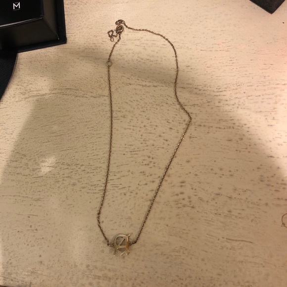 The M Jewelers Gold Initial “A” Choker Necklace - Picture 4 of 6